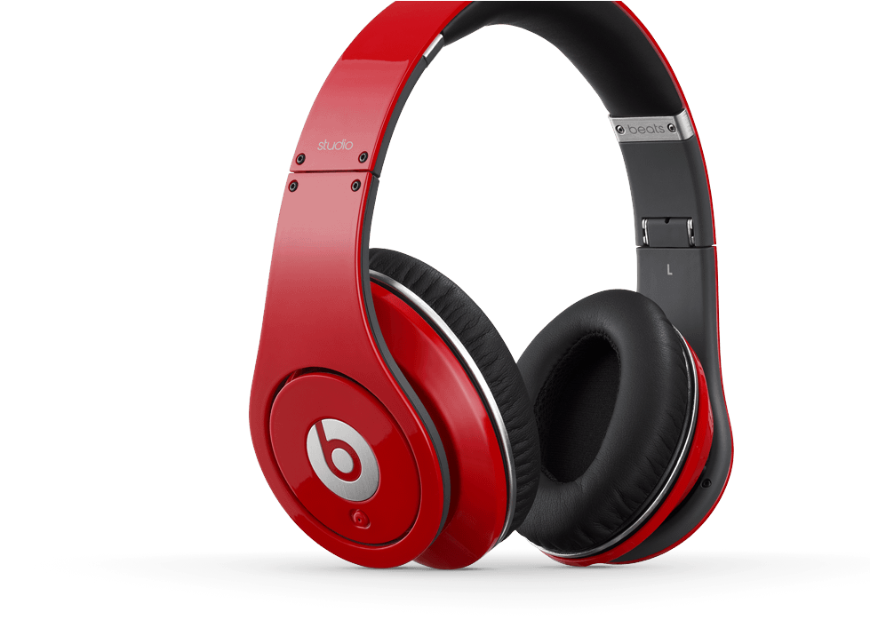 Red Beats Studio Headphones PNG