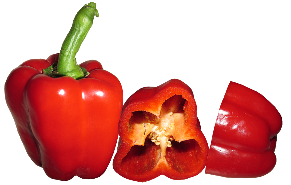 Red Bell Pepper Slices PNG