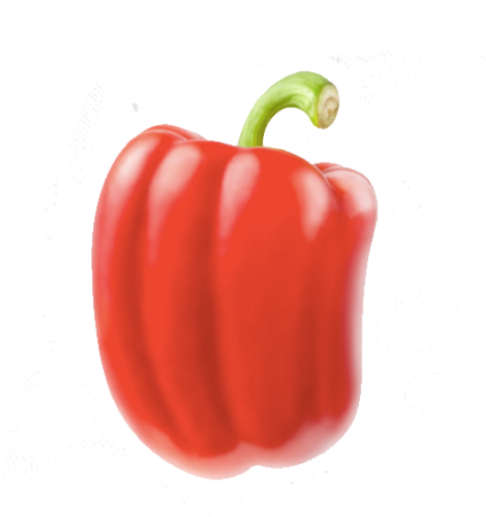 Red Bell Pepper Splash Background PNG