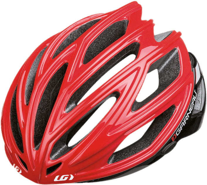 Red Bicycle Helmet Isolated PNG
