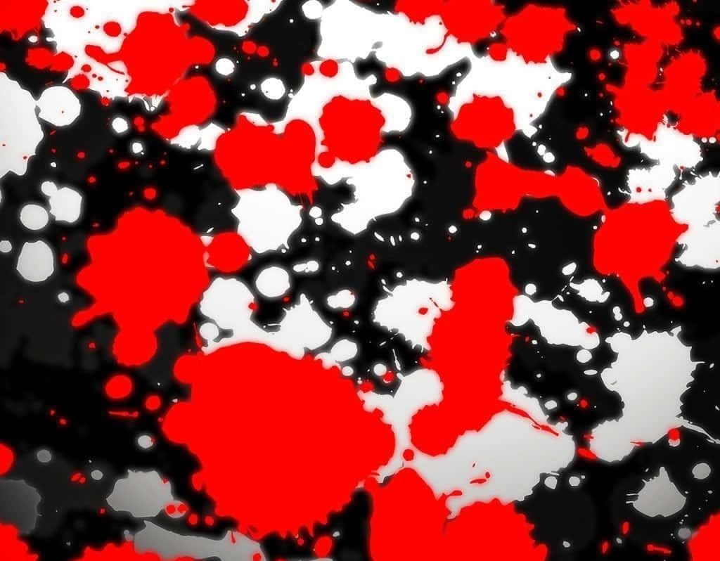Explosive Color Contrast in Red, Black, and White