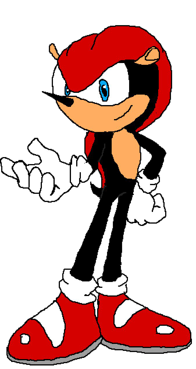 Red Black Anthropomorphic Character PNG
