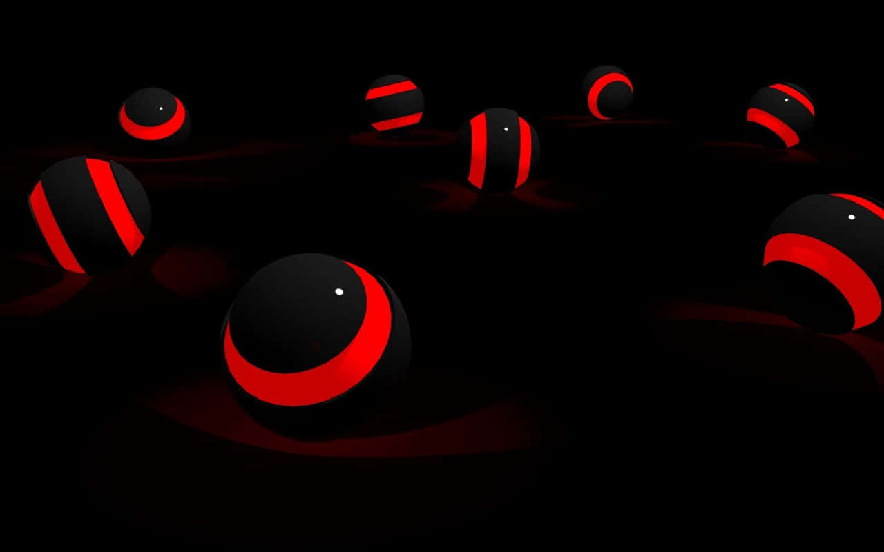 Red Black Background Circle Design