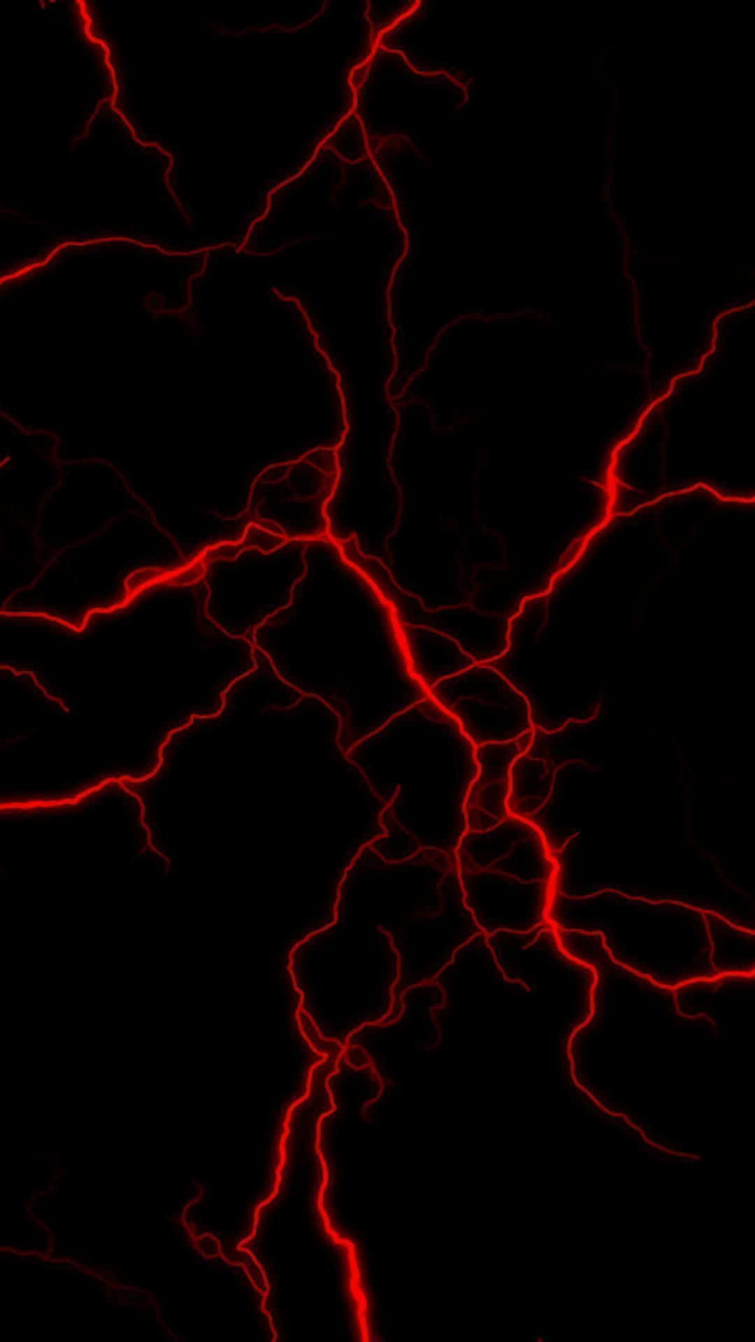 Red Black Background Thunder Home Screen