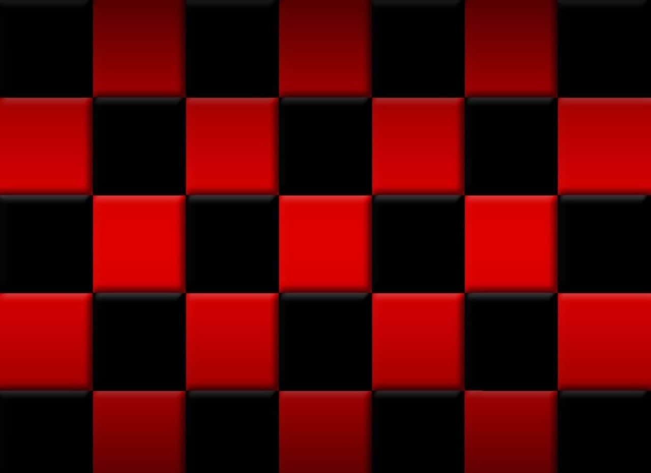 Rød sort baggrund skakbræt