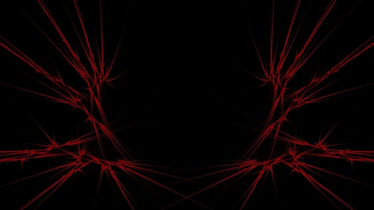 Red Black Background Cracked Screen