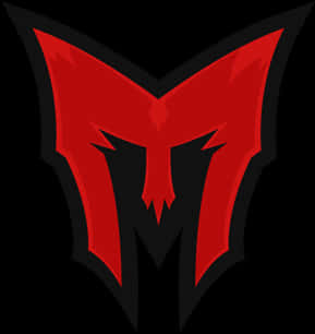 Red Black Gamer Logo PNG