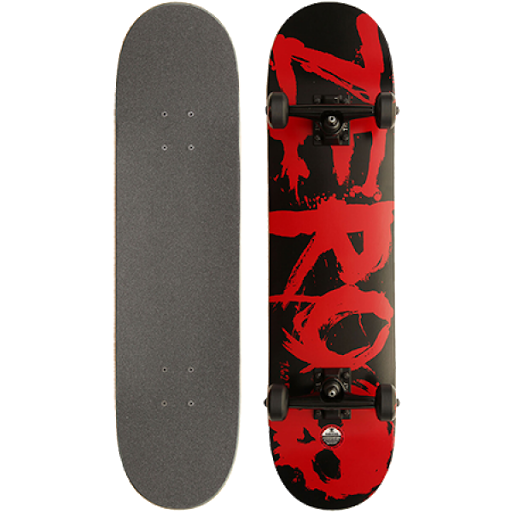 Red Black Graffiti Skateboard PNG