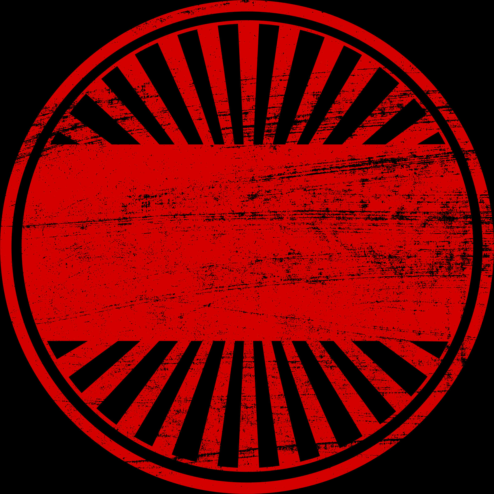 Red Black Grungy Circle Stamp PNG