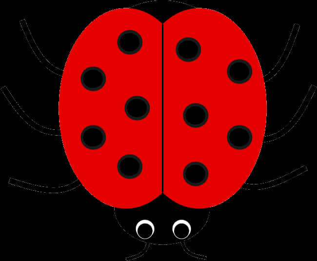 Red Black Ladybug Illustration PNG