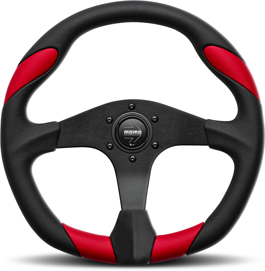 Red Black M O M O Racing Steering Wheel PNG