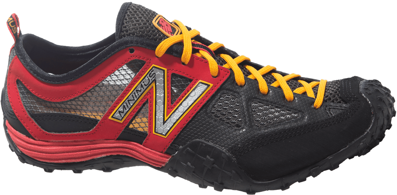 Red Black New Balance Trail Running Shoe PNG
