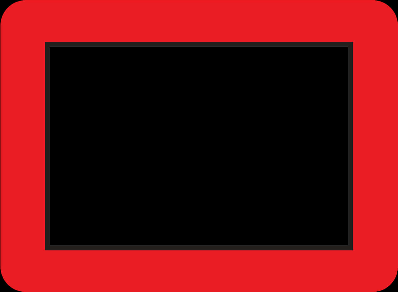 Red Black Photo Frame SVG
