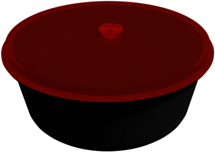 Red Black Plastic Tiffin Container PNG