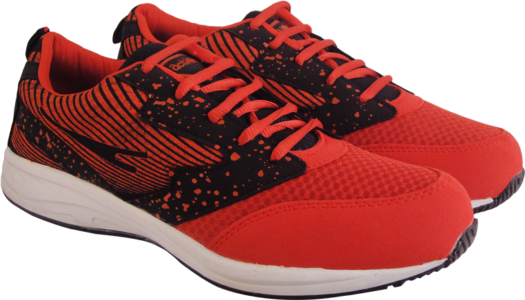 Red Black Sports Shoes PNG