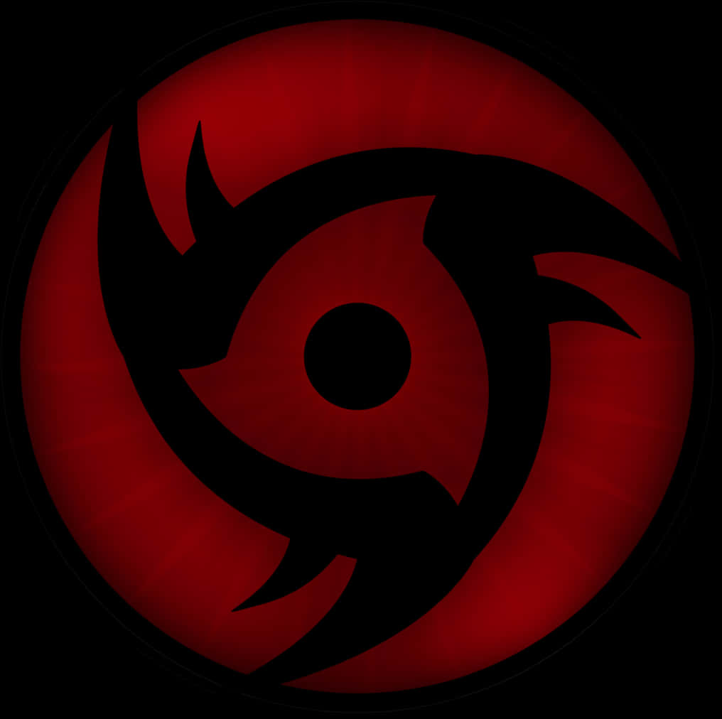 Red Black Tribal Dragon Eye PNG
