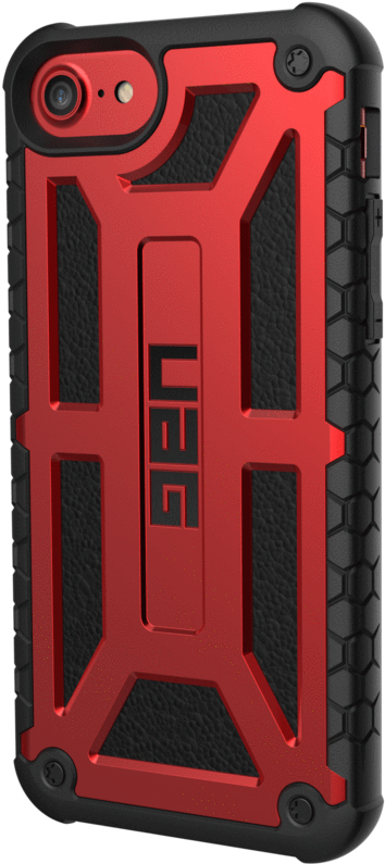 Red Blacki Phone Case Rugged Design PNG