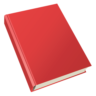 Red Blank Book Cover PNG