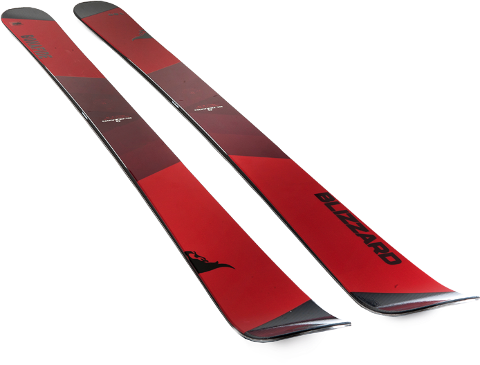 Red Blizzard Skis Isolated PNG