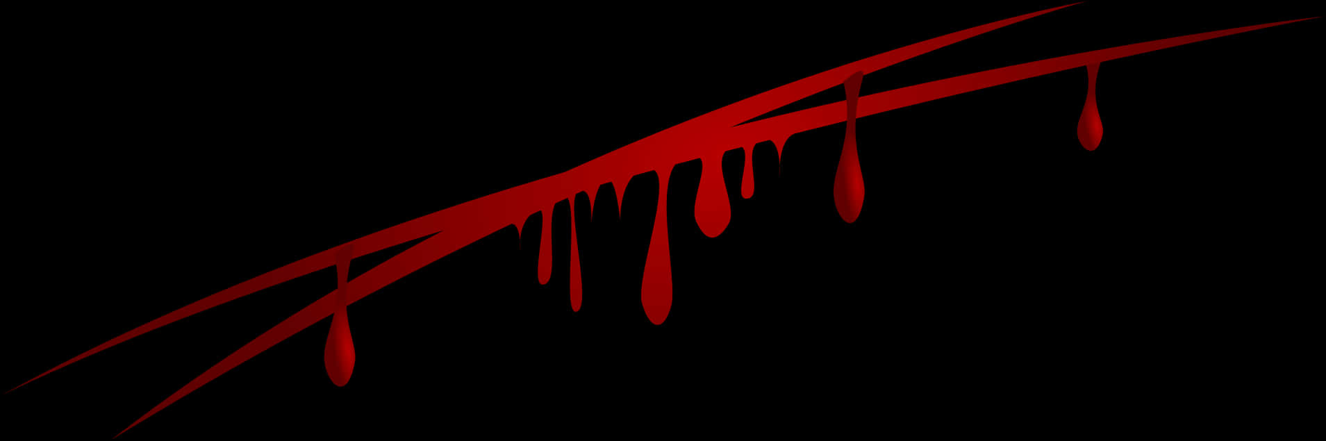 Red Blood Dripson Black Background PNG