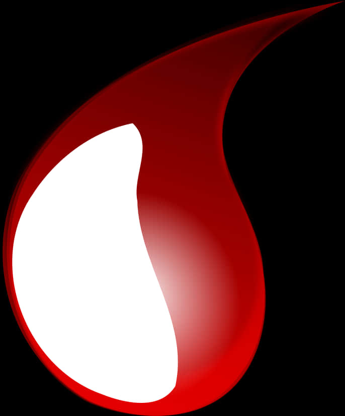 Red Blood Drop Graphic PNG