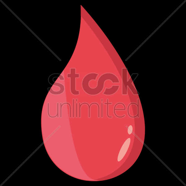 Red Blood Drop Graphic PNG