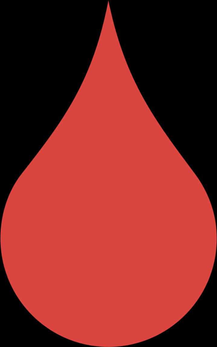 Red Blood Drop Graphic PNG