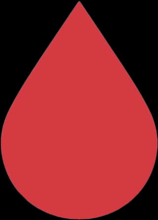 Red Blood Drop Graphic PNG