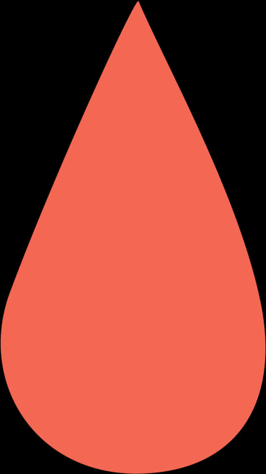 Red Blood Drop Graphic PNG