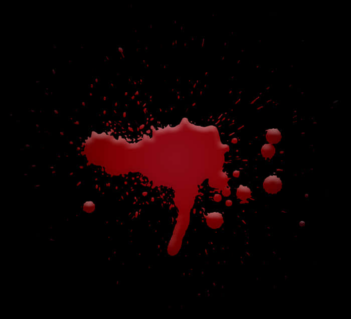 Red Blood Splatter Dark Background PNG