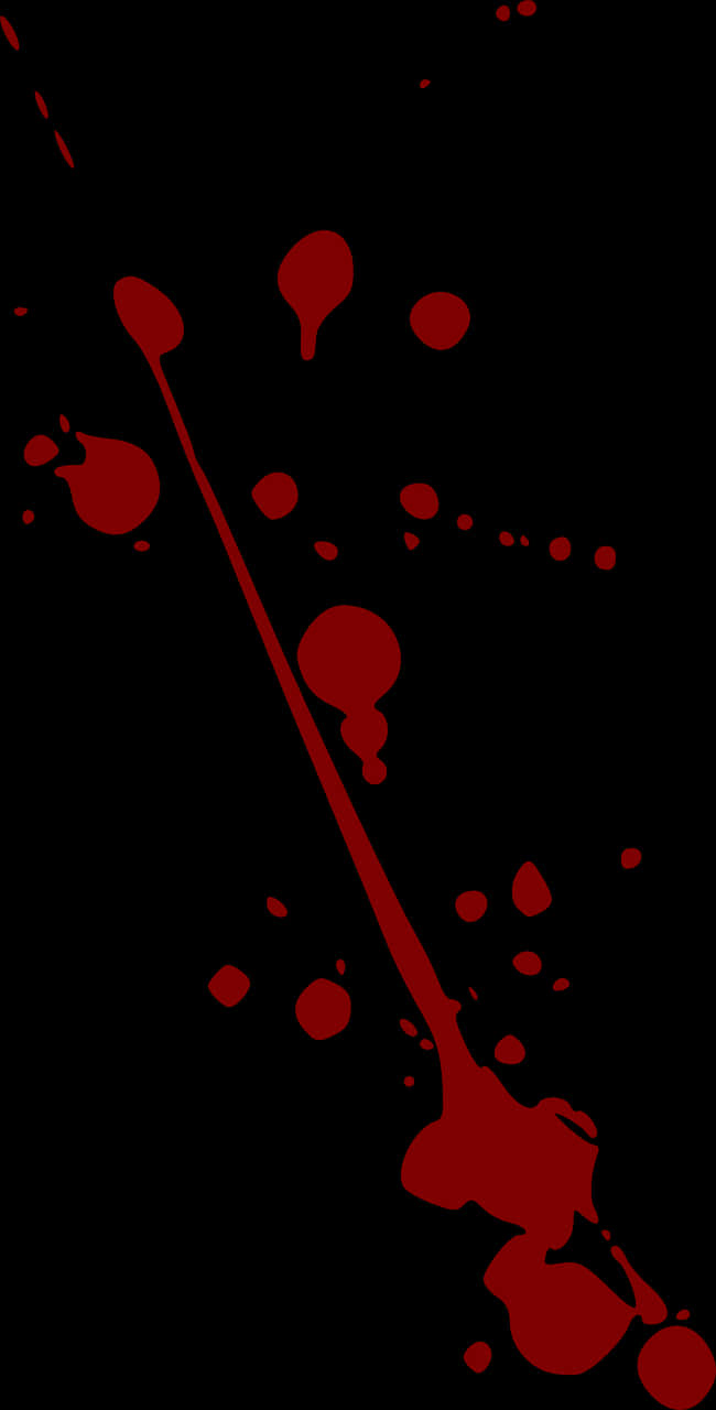 Red_ Blood_ Splatter_on_ Black_ Background PNG