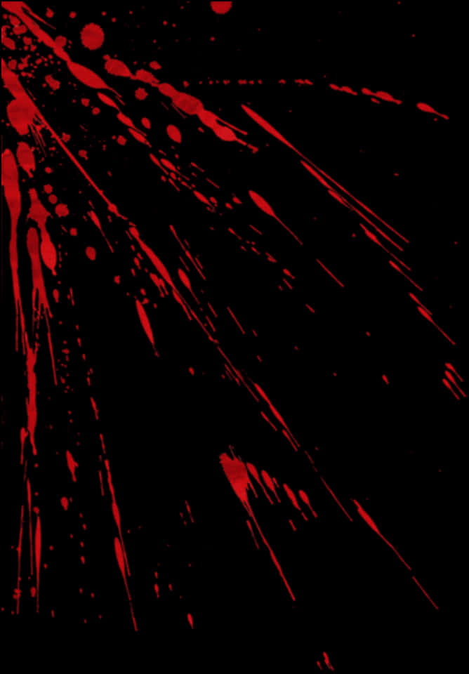 Red Blood Splatter Pattern PNG