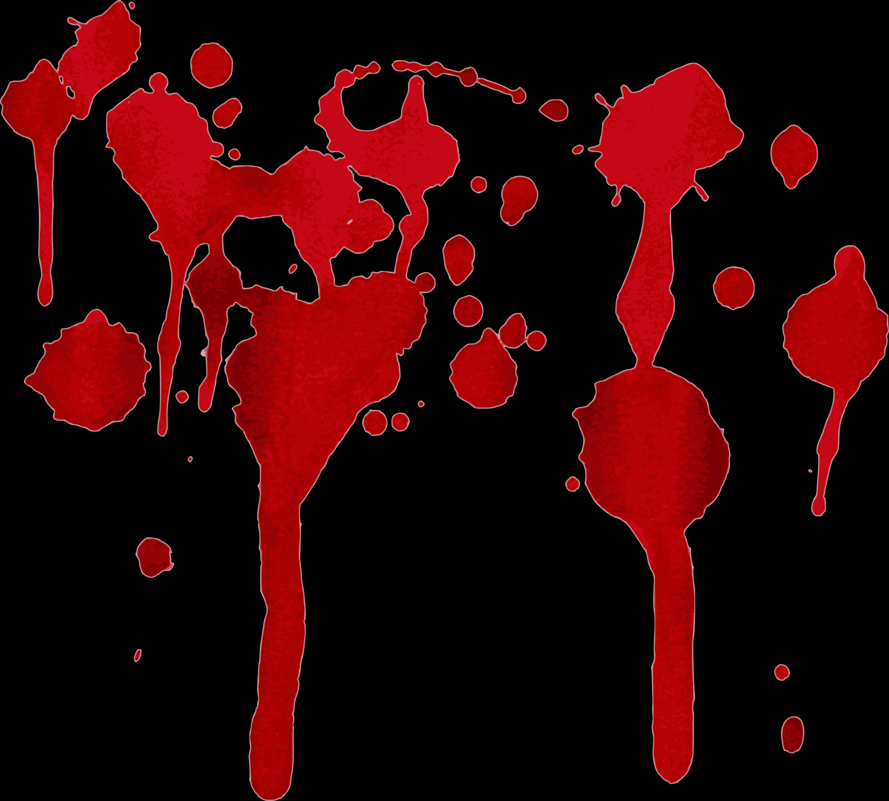 Red Blood Splatter Texture PNG