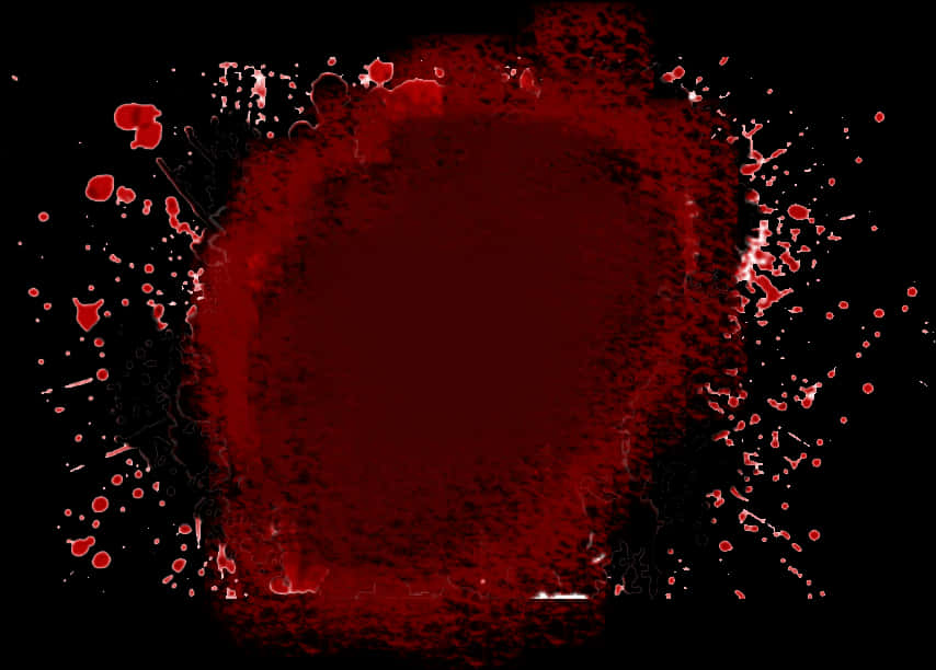 Red Blood Splatter Texture PNG