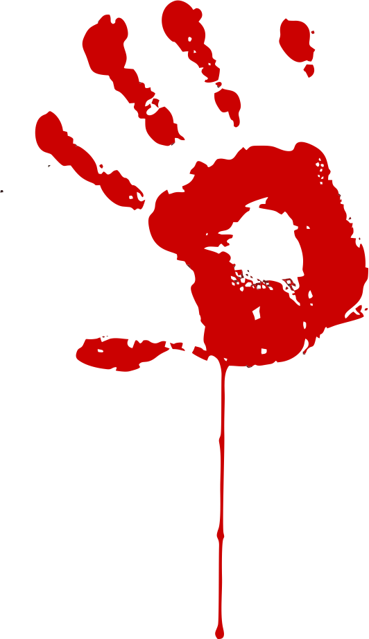 Red Bloody Handprint PNG
