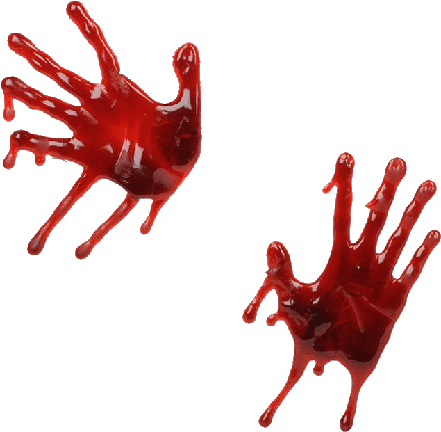 Red Bloody Handprints PNG