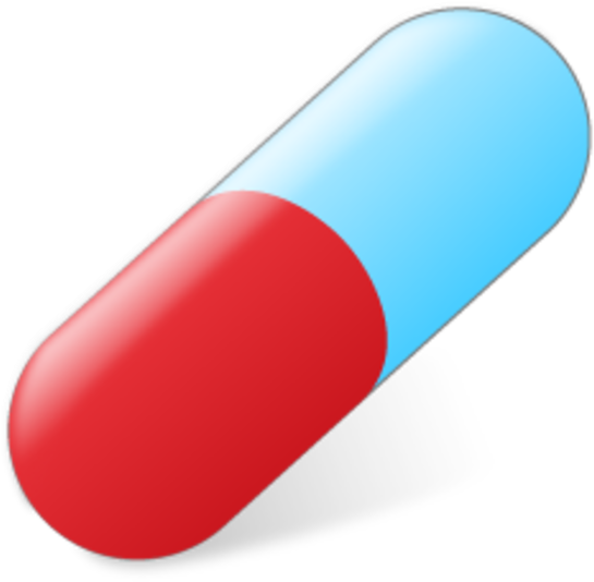 Red Blue Capsule Pill PNG