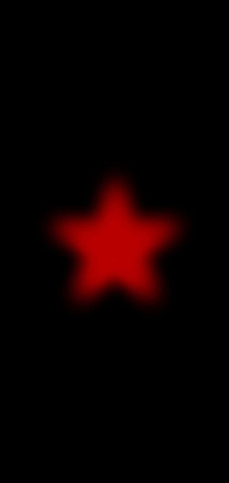 Red Blur Star Black Background Wallpaper