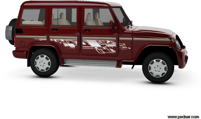 Red Bolero S U V Side View PNG