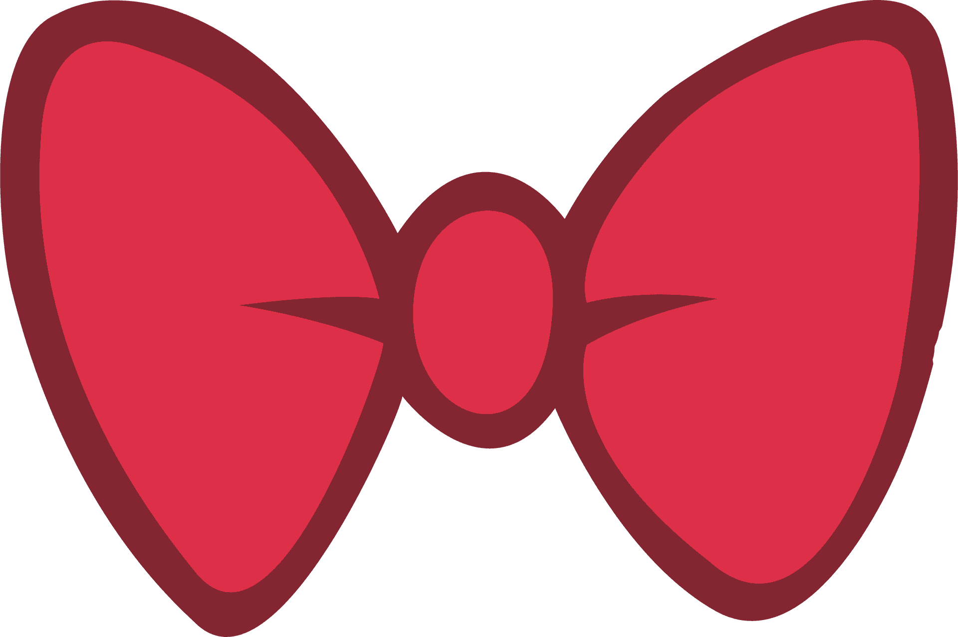 Red Bow Graphic PNG