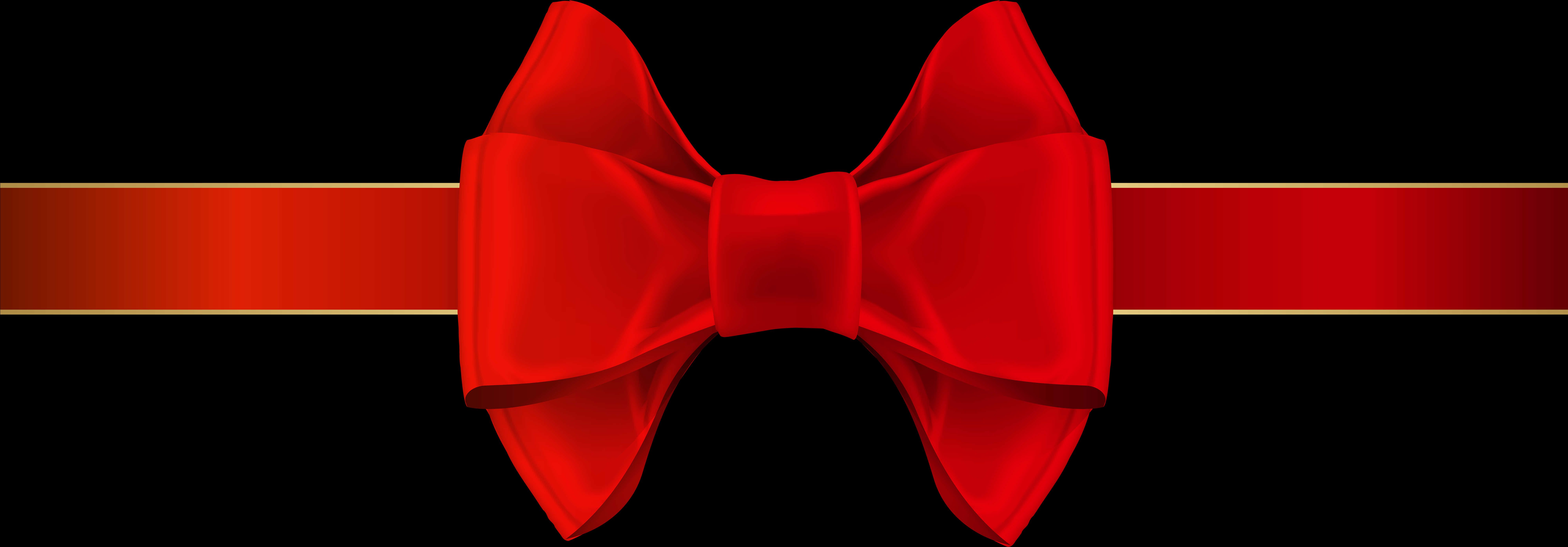 Red Bow Tie Black Background PNG