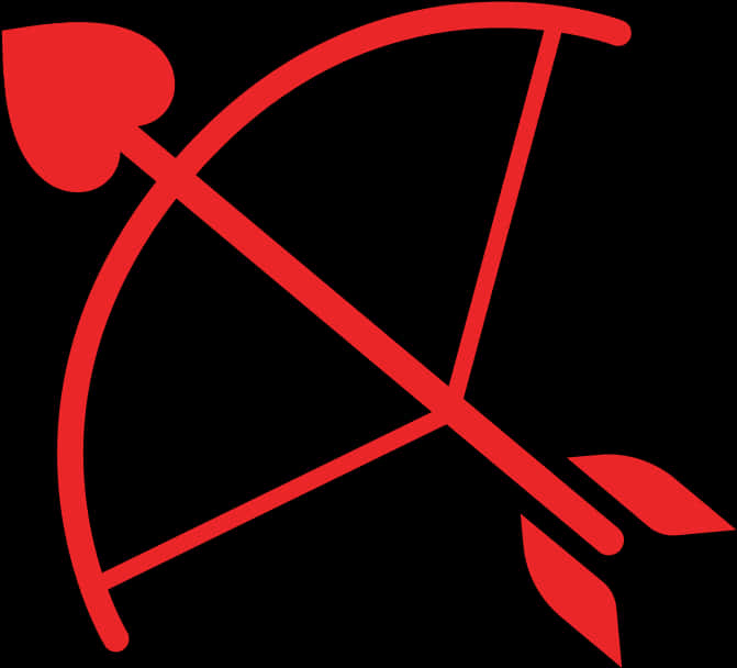 Red Bowand Arrow Icon PNG