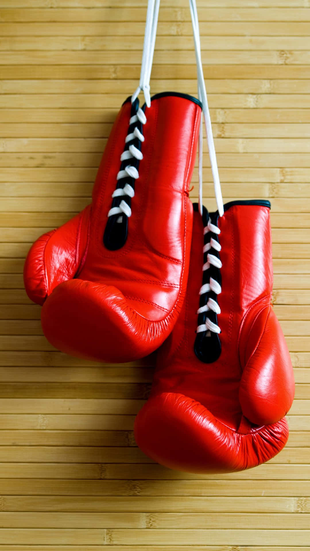 Red Boxing Gloves Hanging Wallpaper