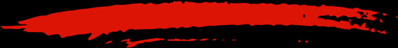 Red Brush Strokeon Black Background PNG