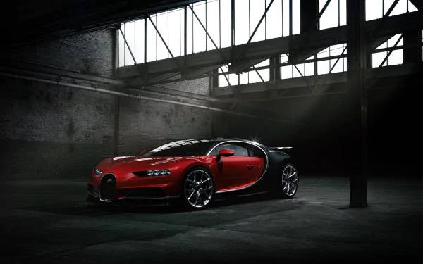 Red Bugatti Chiron 4k Wallpaper