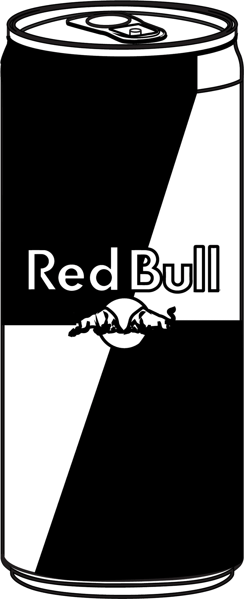 Download Red Bull Can Vector Illustration 