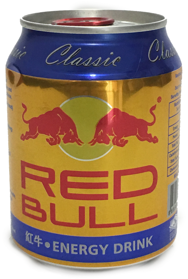 Red Bull Classic Energy Drink Can PNG