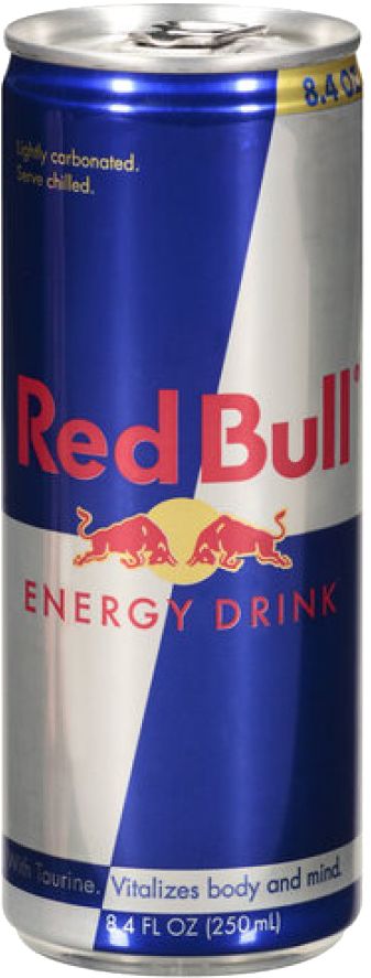 Red Bull Energy Drink Can PNG