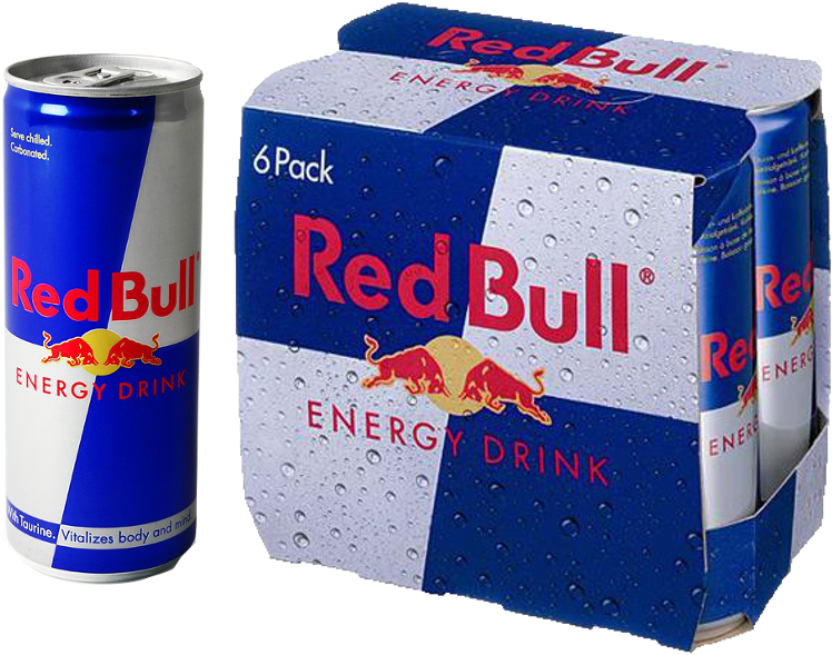 Red Bull Energy Drink Canand Pack PNG