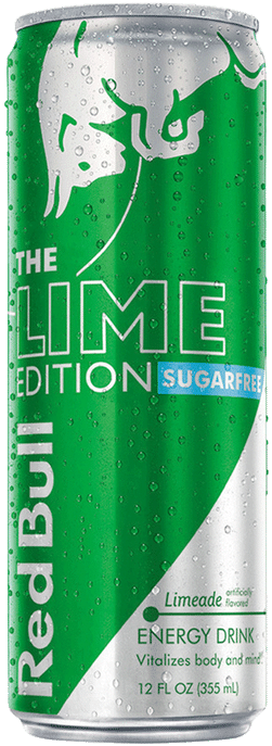 Red Bull Lime Edition Sugarfree Can PNG